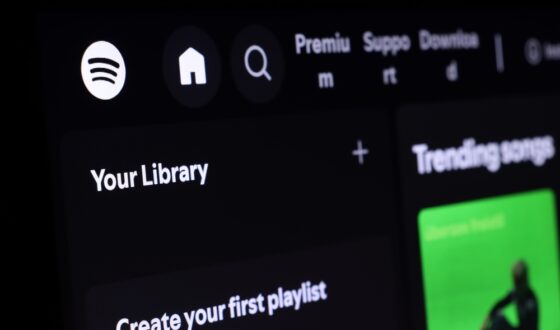 Screenshot dell'assistente conversazionale di Spotify
