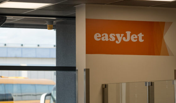 easyJet aereo in volo