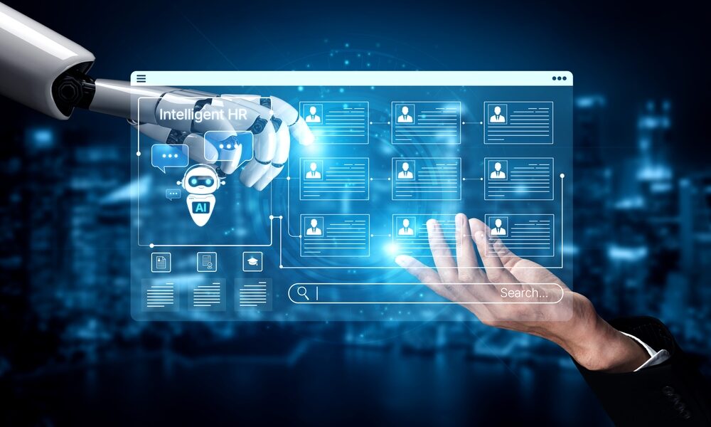 Rappresentazione grafica dell'intelligenza artificiale e della sicurezza dei dati