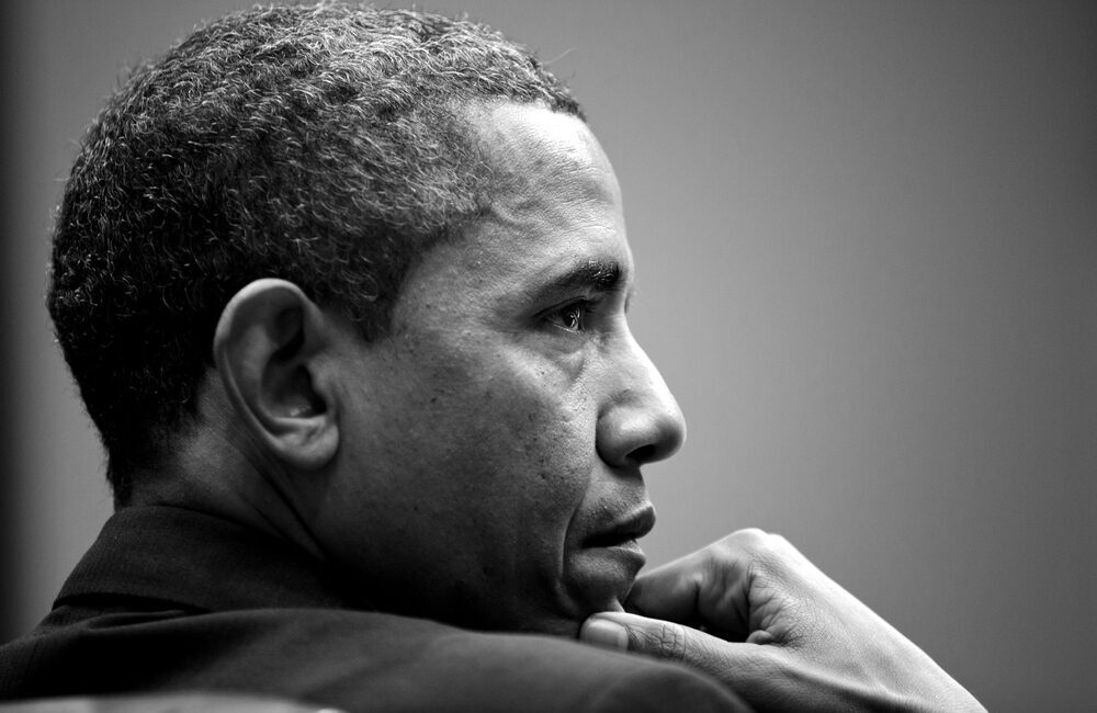 Barack Obama durante un evento di raccolta fondi