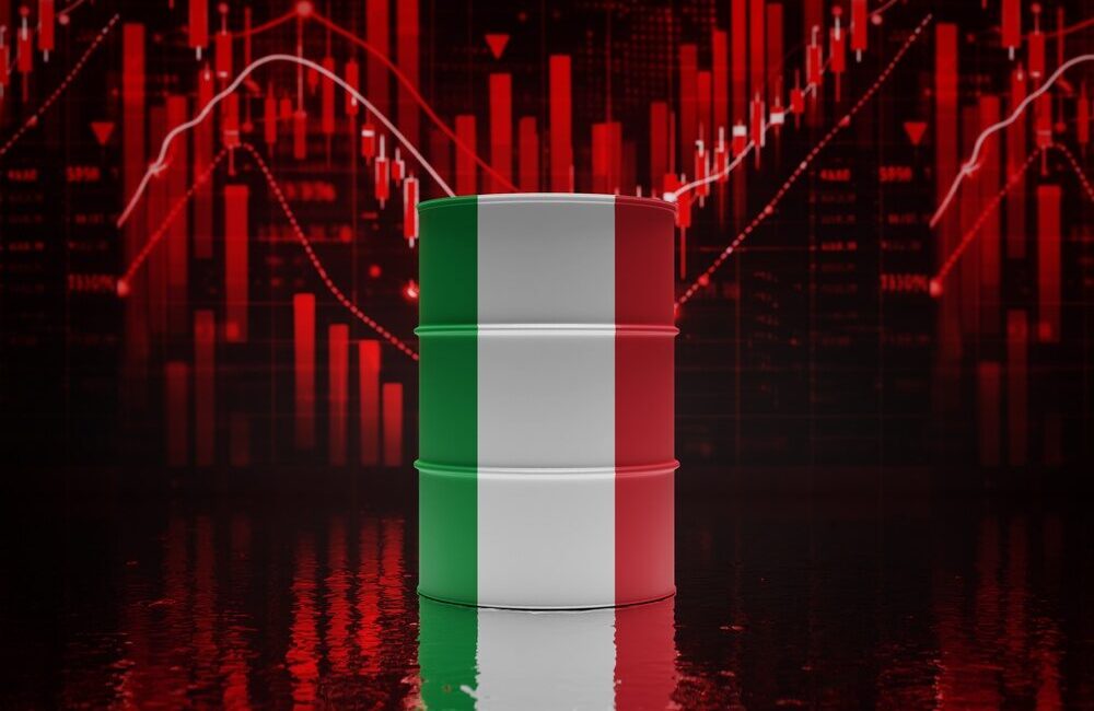 Grafico dell'andamento del PIL italiano