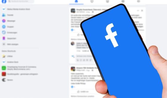 Interfaccia Facebook con Reels in primo piano